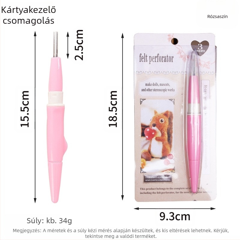 Háromfejű pecsét toll filchez, kézzel készített DIY eszköz, cserélhető fej