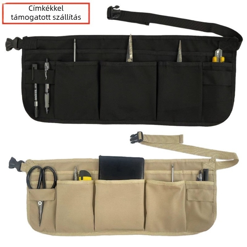 Kötény több zsebbel, ujjatlan, vízálló, poliészter, Silk art