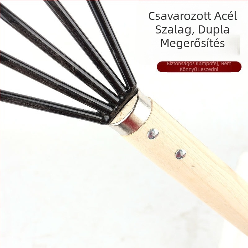 Rozsdamentes acél tengeri gereblye kagyló ásáshoz a parton – tengerparti gyűjtőeszköz