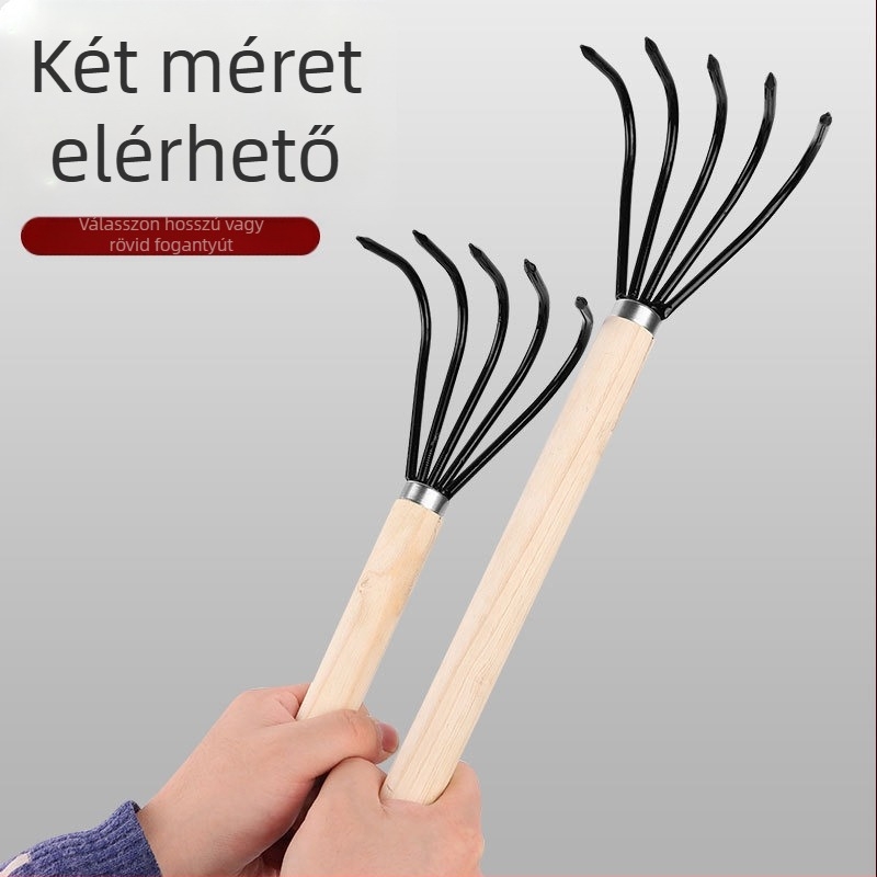 Rozsdamentes acél tengeri gereblye kagyló ásáshoz a parton – tengerparti gyűjtőeszköz