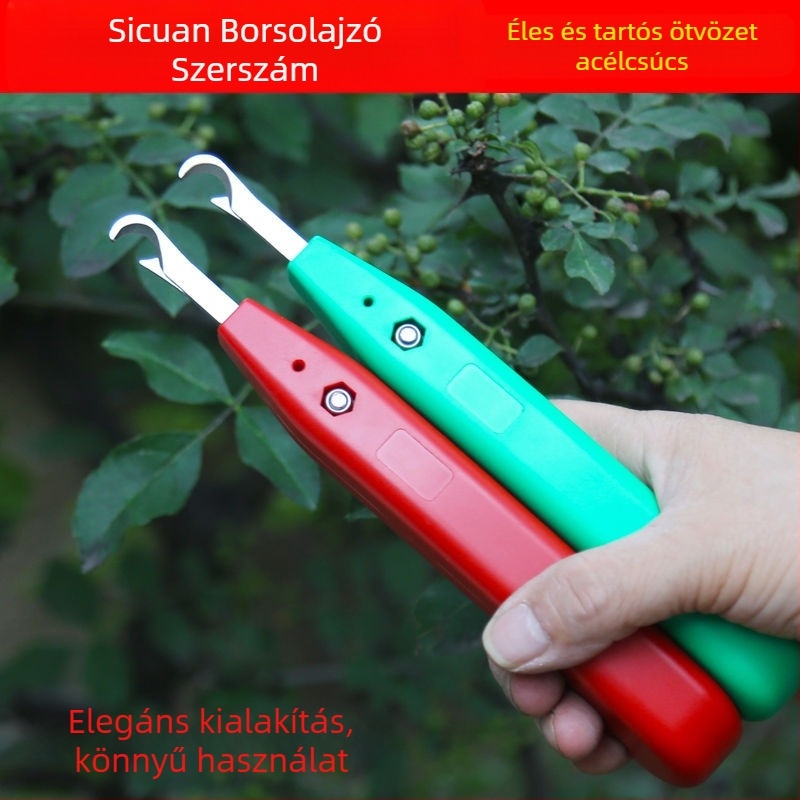 Mezőgazdasági felhasználású paprika betakarító eszköz, szedő és vágó funkcióval (Márka: Topper)