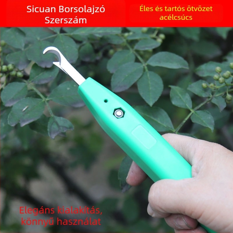 Mezőgazdasági felhasználású paprika betakarító eszköz, szedő és vágó funkcióval (Márka: Topper)