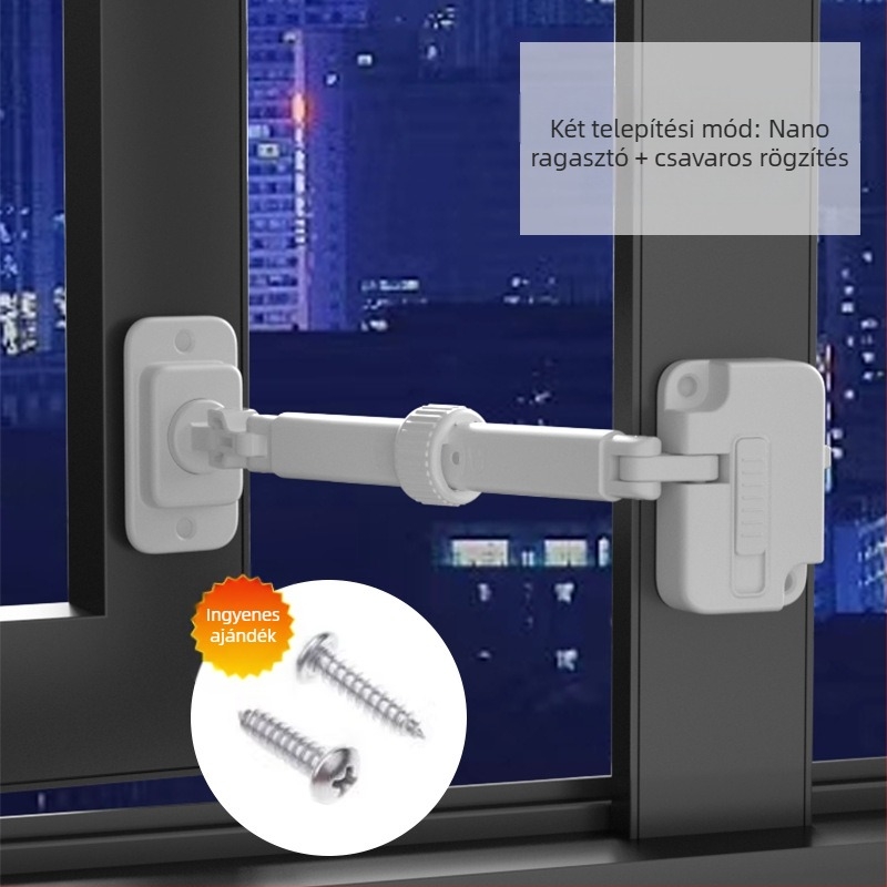 FT1 ABS ajtó- és ablakzár — Xinyou, modell FT1, ABS anyag, alkalmas ablak-, ajtó- és csúszóajtó zárra, modern minimalista stílus