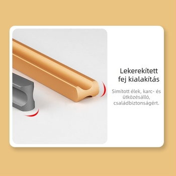 Jingkang Hardware Alumíniumötvözetből készült hosszított szekrényajtó-fogantyú, ruhásszekrényekhez, modell 0001