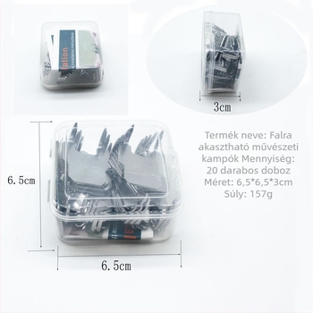 Fém falikép akasztók gipszkartonhoz, 20 db, masszív kivitel, YANANDAOCHANG márka