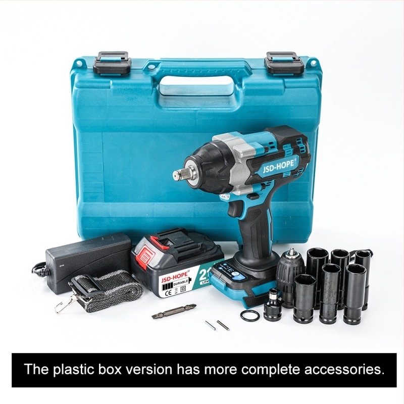 Elektromos csavarbehajtó készlet Li-ion akkumulátorral, 220V, nyomaték 600, ütés 3500