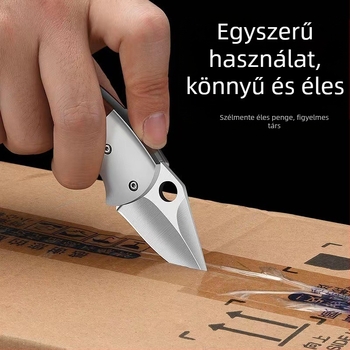 Magas szilárdságú összecsukható kés, éles penge, hordozható kültéri kés, pengehossz 5 cm
