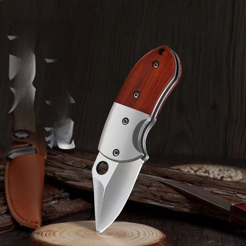 Magas szilárdságú összecsukható kés, éles penge, hordozható kültéri kés, pengehossz 5 cm