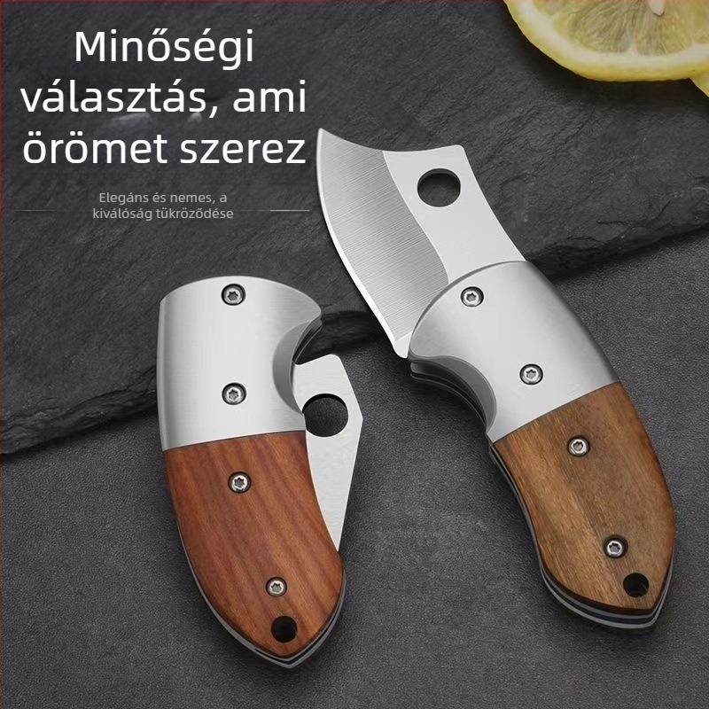 Magas szilárdságú összecsukható kés, éles penge, hordozható kültéri kés, pengehossz 5 cm