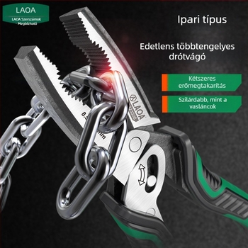 Old A Ipari kábelolló erőfáradtság-megtakarítással, többtengelyes elektromos harapó olló, vágási átmérő 3,0 mm, állkapocs hossza 60 mm, tömege 0,4 kg