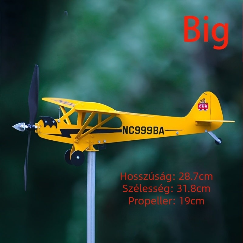 Fém repülő alakú szélkakas kültéri kertdekorációhoz (Anyag: Vas; Kategória: Más fémművességek; Stílus: Pastoral)