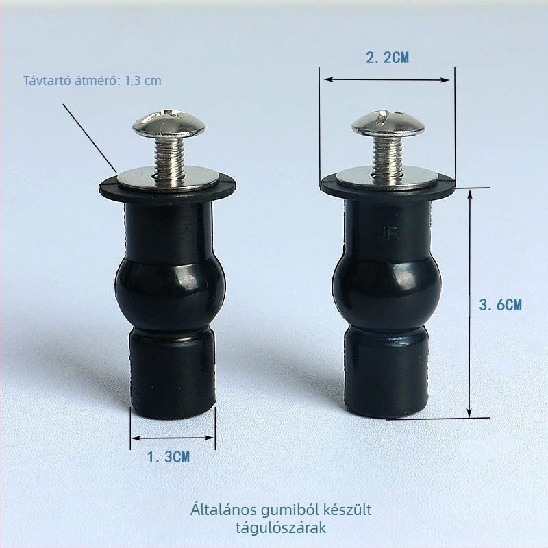 WC-ülés csatlakozó készlet, rozsdamentes acél 304, gyorskioldó csat, fedőlap csatlakozó, stílus standard/modern