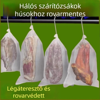 Nylon hálózsák hús szárítására rovar- és legyek elleni védelemmel, légáteresztő (Márka: other; Eredet: Kína; Anyag: Other)