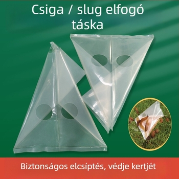Műanyag tasak csiga- és lisztfogó, 0,14 cm vastagságú, csomagoló tasak, a csigák és liszt ellen