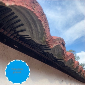 PP műanyag madár- és denevérriasztó tüskék az ereszhez – elriasztja a madarakat és denevéreket, modell MZK198, márka US-China Kai, magáncímke elérhető