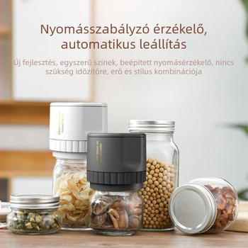 Mason üvegek vákuumzáró készüléke háztartási használatra, kapacitás alatt 500 ml, ABS ház, modell ll34333667, testreszabható