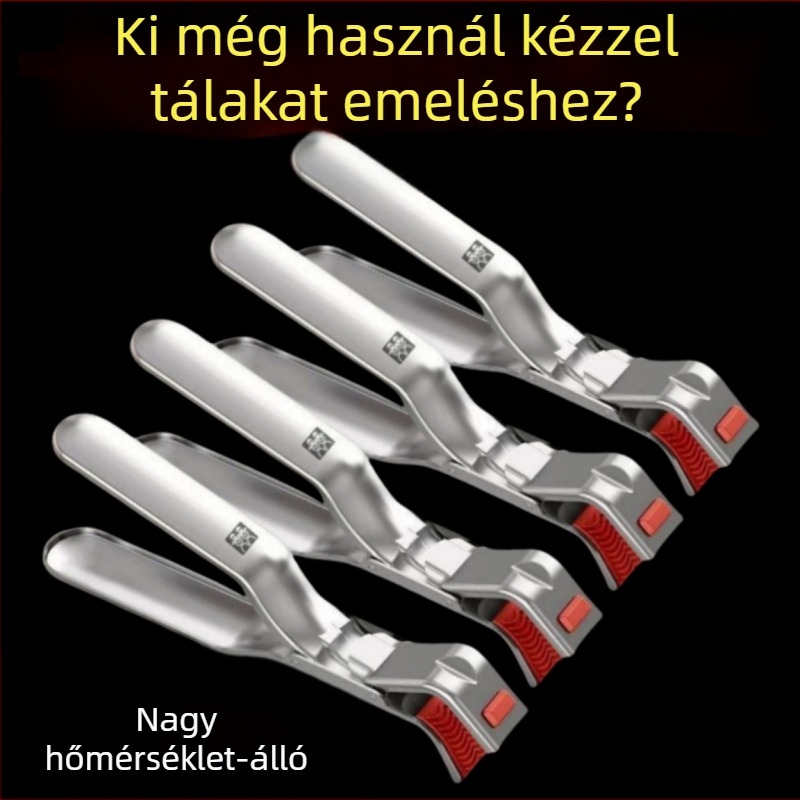 Konyhai klipek készlet tálakhoz és tányérokhoz – gőzölő klippek, rozsdamentes acélból (Márka: Other; Anyag: Rozsdamentes acél; Alkalmazás: Egyéb)