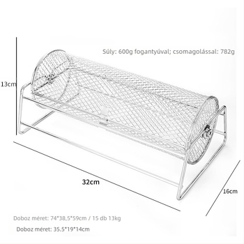 Kör alakú barbecue ketrec, 580 g, XXMJ márka, Yangjiang eredetű, testreszabható
