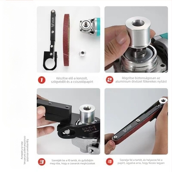 Markta szalagcsiszoló adapter szögcsiszolóhoz, típusú 100/125 – faipari felhasználás