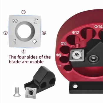 Faipari eszköz – állítható 8-lyukas körkészítő, fa csap, kör- és téglalap alakú fatörzs darabok (Márka Yibeisi, Kód 0001)