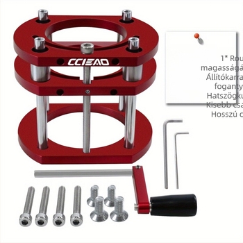 Routerhez tervezett fordított emelésű alap – hornyázás és élbevágás DIY eszköz