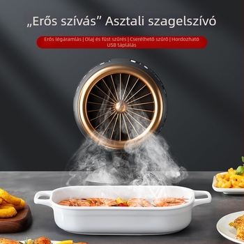 Hordozható mini konyhai páraelszívó otthonra és barbecue-hoz, modell BK-XY380, USB-tápellátás, 5V, 3W, időzítő nélkül