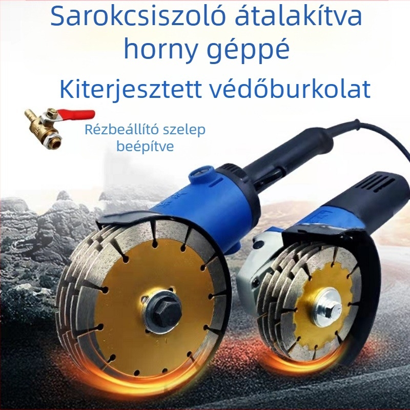 125/150 típusú csiszolóporvédő, vízvédő sapka falba vájt résekhez – két részes kialakítás