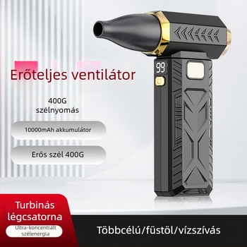 Kézi porszívó beépített akkumulátorral (4000–6000mAh), brushless motor, 10W, 6 fokozatú fúvás-szívás, éjszakai fény.