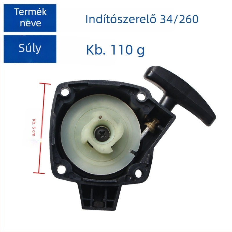 Fűnyíró húzindító készlet 34F260-hoz, 260 indítólemez és IE34 húzókötél