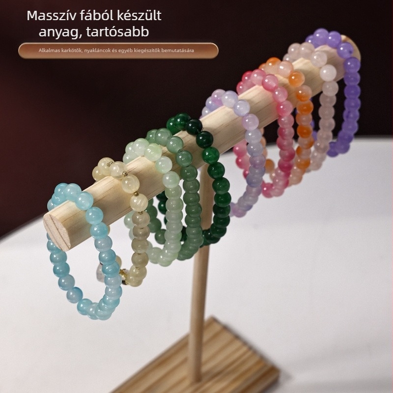 Gyöngy ékszer kiállító polc - Fém, Művészi stílus, 2025 tavasz