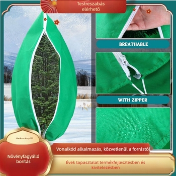 Vastagított növényvédő takaró kötözős zsinórral | polipropilén-nemszőtt anyag | téli védelem és kártevőriasztás