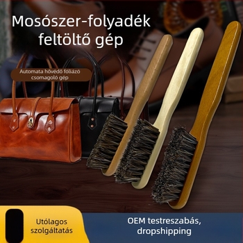 Cipő ecset bükkfa nyéllel, hosszú, vékony nyél és lófarok sörtékkel (gondozás és fertőtlenítés; Yi Jieliang)