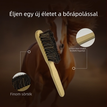 Cipő ecset bükkfa nyéllel, hosszú, vékony nyél és lófarok sörtékkel (gondozás és fertőtlenítés; Yi Jieliang)