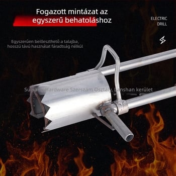 Csíranövény átültető — Vasból készült eszköz palánták átültetéséhez és gödrök ásásához