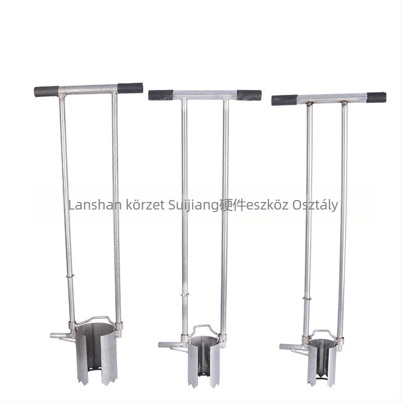 Csíranövény átültető — Vasból készült eszköz palánták átültetéséhez és gödrök ásásához