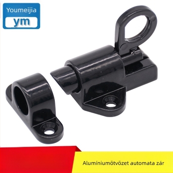 Pillangó zár tolóajtók és nyitható ablakokhoz — modell aircraft buckle latch, alumíniumötvözet, rugós automata retesz, felületkezelés magas hőmérsékleten sütött bevonat