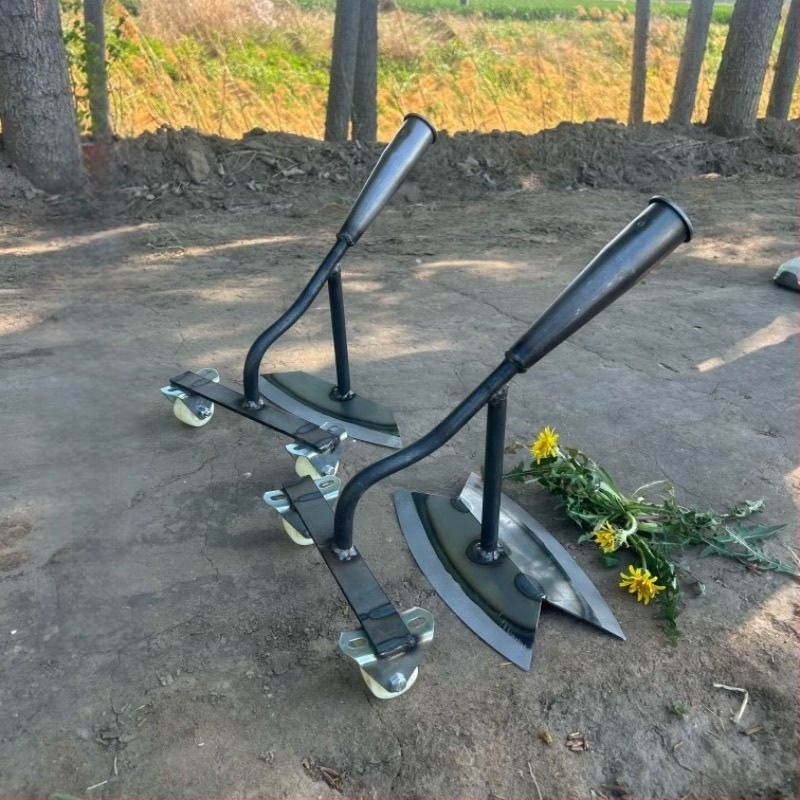 Kerékkel felszerelt gyomirtó eszköz, előre toló és hátrafelé húzó mechanizmus, kézi gyomirtó kapa, üreges kialakítás, kukorica- és zöldségterületekhez