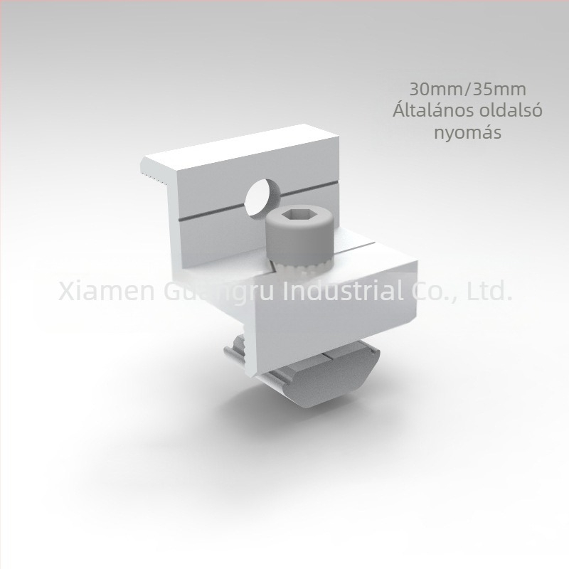 U alakú vezető sín, 6 darabos készlet, alumíniumötvözet, modell ING-SUR-6-piece, anodizált