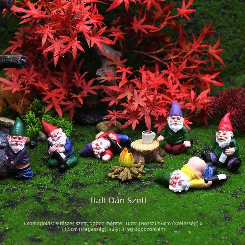 Kerti szobor gyantából – személyre szabott, elf dekoráció; Márka Escape Bottle; Kategória: Figurák; Csomagolás: karton doboz készlet