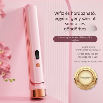 Kétfunkciós USB-töltőre töltő hajformázó – egyenesítő és göndörítő, 220V, 25W, 300 g, Modell 001