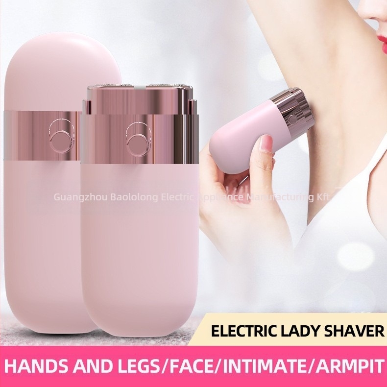 Kétfejű nedves-száraz elektromos borotva, egész testre – modell S103, USB/elektrikus energia