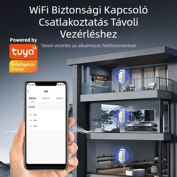 TYZHSOUL Tuya Smart Life WiFi áramkör-megszakító – DIN sínre szerelhető, 76–270V, 63A, távoli vezérlés és teljesítmény mérése