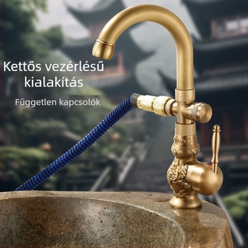 Kültéri kertcsap – Antik sorozat (sárgaréz, kerámiás patron, működési hőmérséklet 0–80°C)