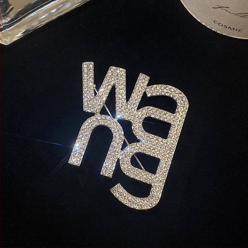 Brooch, ötvözet, koreai stílusú, uniszex, gyémánt bevonat, aranyozott mesterséges kövek