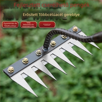 Blacksmith Bull Többfunkciós gyomirtó eszköz — eltávolítható fejű gereblye, talajforgató kapa, kertkultivátor, testreszabás támogatott