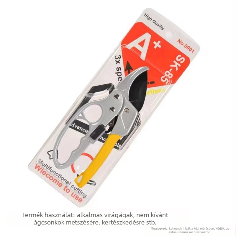 Rozsdamentes acélból készült metszőolló – erős vágás, többfunkciós kerti eszköz ágak és gyümölcságak metszésére