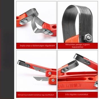 Kampóval ellátott többfunkciós gyümölcsfa kéregkaparó kés