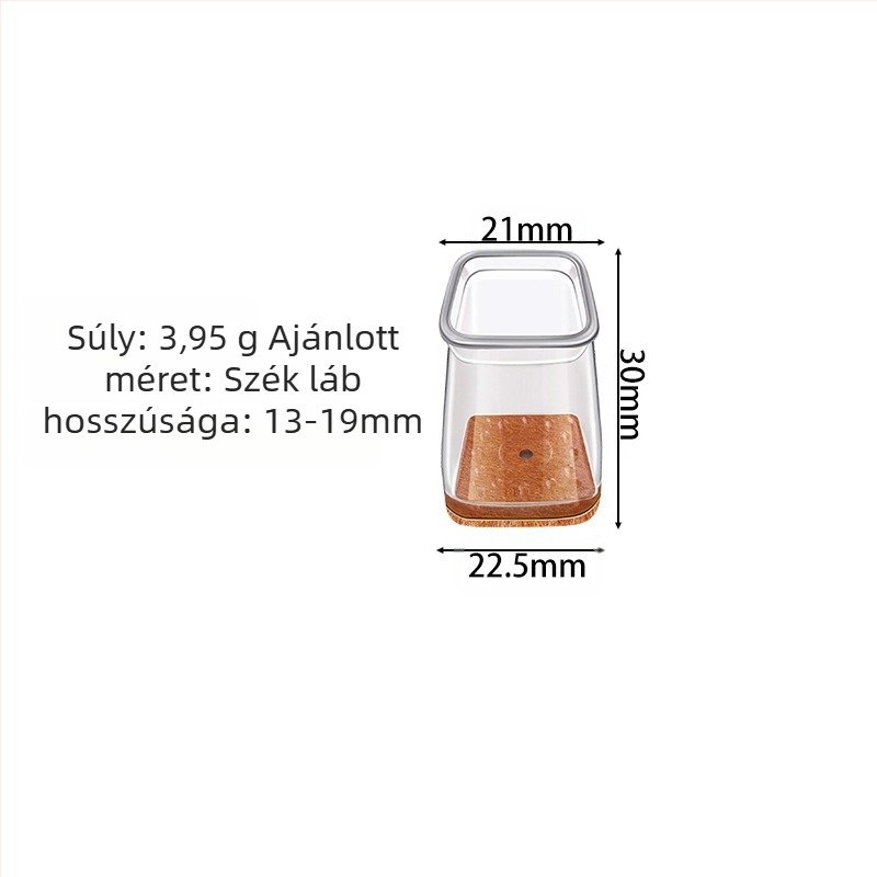 Négyzet alakú lábvédők asztalhoz és székhöz – TPE anyag, Anti-slip, kopásálló, Modern egyszerű stílus