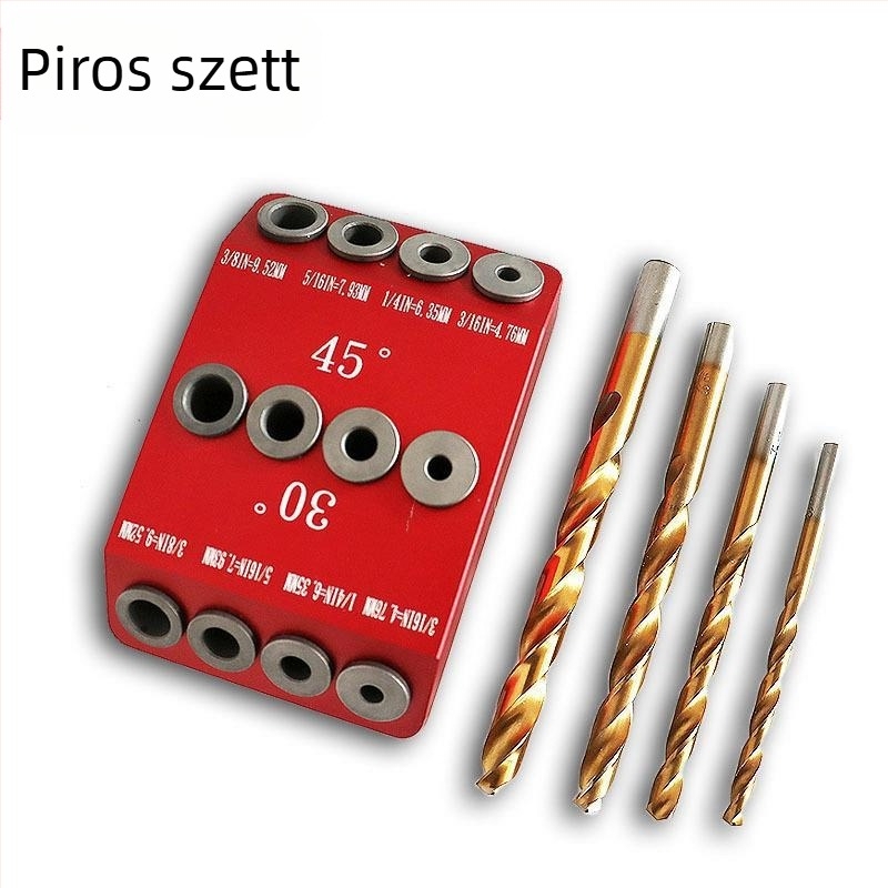 Fúráspozicionáló eszköz famegmunkáláshoz — 30°, 45°, 90°, többirányú ferde és függőleges pozicionálás