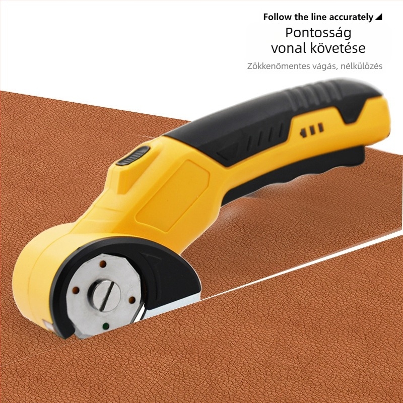 Textil- és bőrruha vágó elektromos olló, újratölthető lítium akkumulátor, 3,6V, gyors vágás